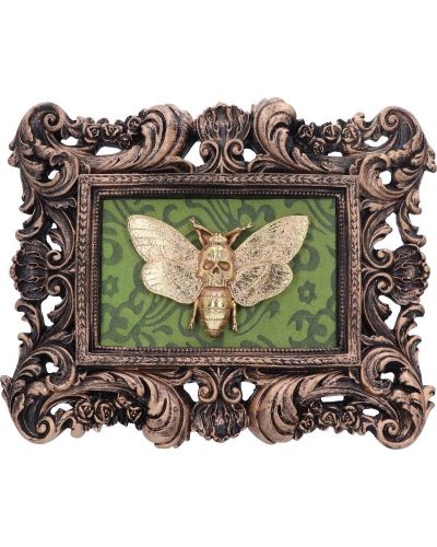 Nemesis Now Wandrelief Moth Macabre Rechteckig