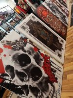 Barmetal Leinwand 90x60 CM La Catrina