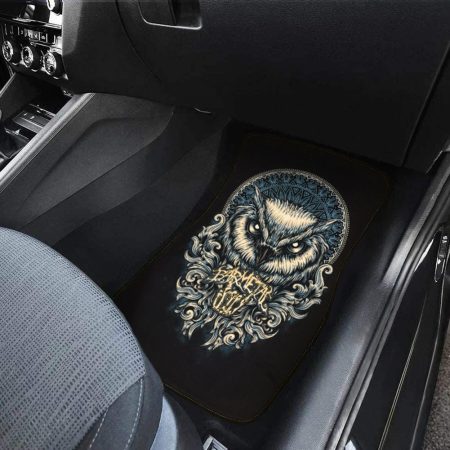 Barmetal Autoteppich Owl Mandala