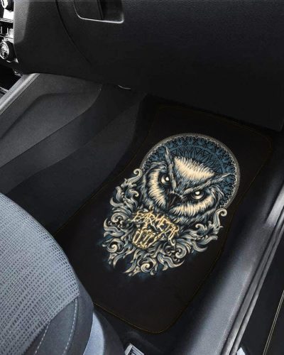 Barmetal Autoteppich Einzelstück Owl Mandala