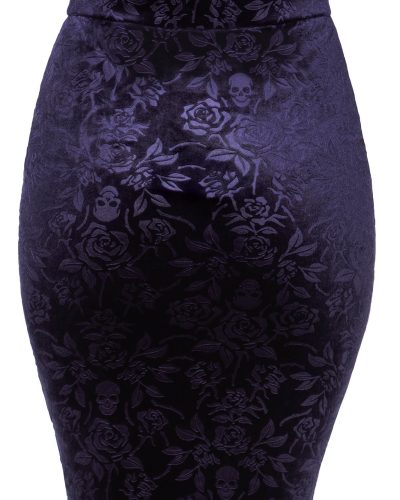 Killstar Bleistiftrock Claret Plum