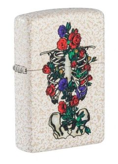 Zippo Feuerzeug Floral Skeleton