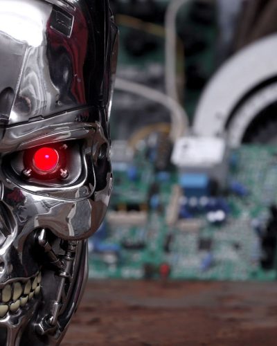 Nemesis Now Terminator Schädel LED Wandrelief