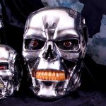Nemesis Now Terminator Schädel LED Wandrelief