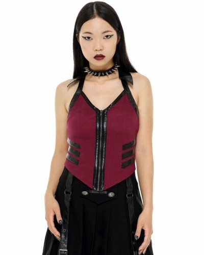 Killstar Anita Ammo Halter Top Blood