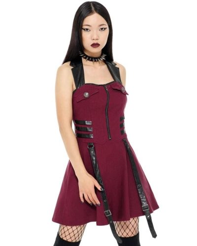 Killstar Dress Psy-Ops Bloody Red