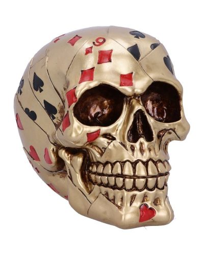 Nemesis Now Schädel Dead Mans Hand Gold Edition