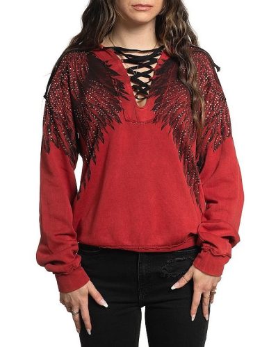 Affliction Hoody Isadora Red