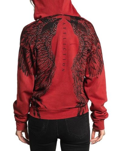 Affliction Hoody Isadora Red