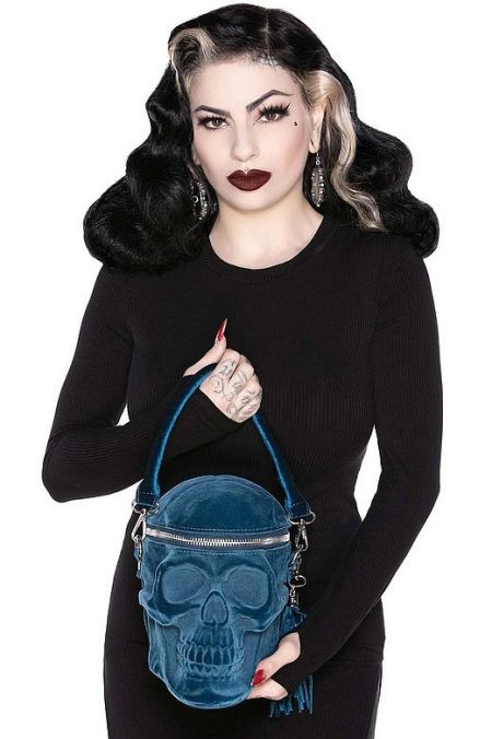 Killstar Handtasche Grave Digger Blue