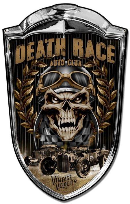 Grill Metallschild Vintage Velocity