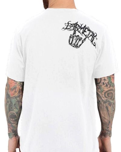 Barmetal Shirt Skulls N' Swords White