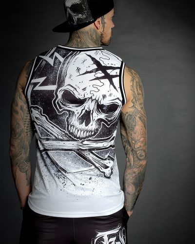 Hyraw Basketball Tank White Blazon