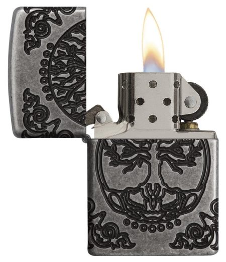 Zippo Feuerzeug Tree of Life Silver