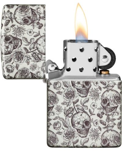 Zippo Skeleton / leuchtet im Dunkeln