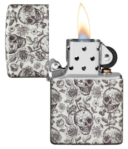 Zippo Skeleton / leuchtet im Dunkeln