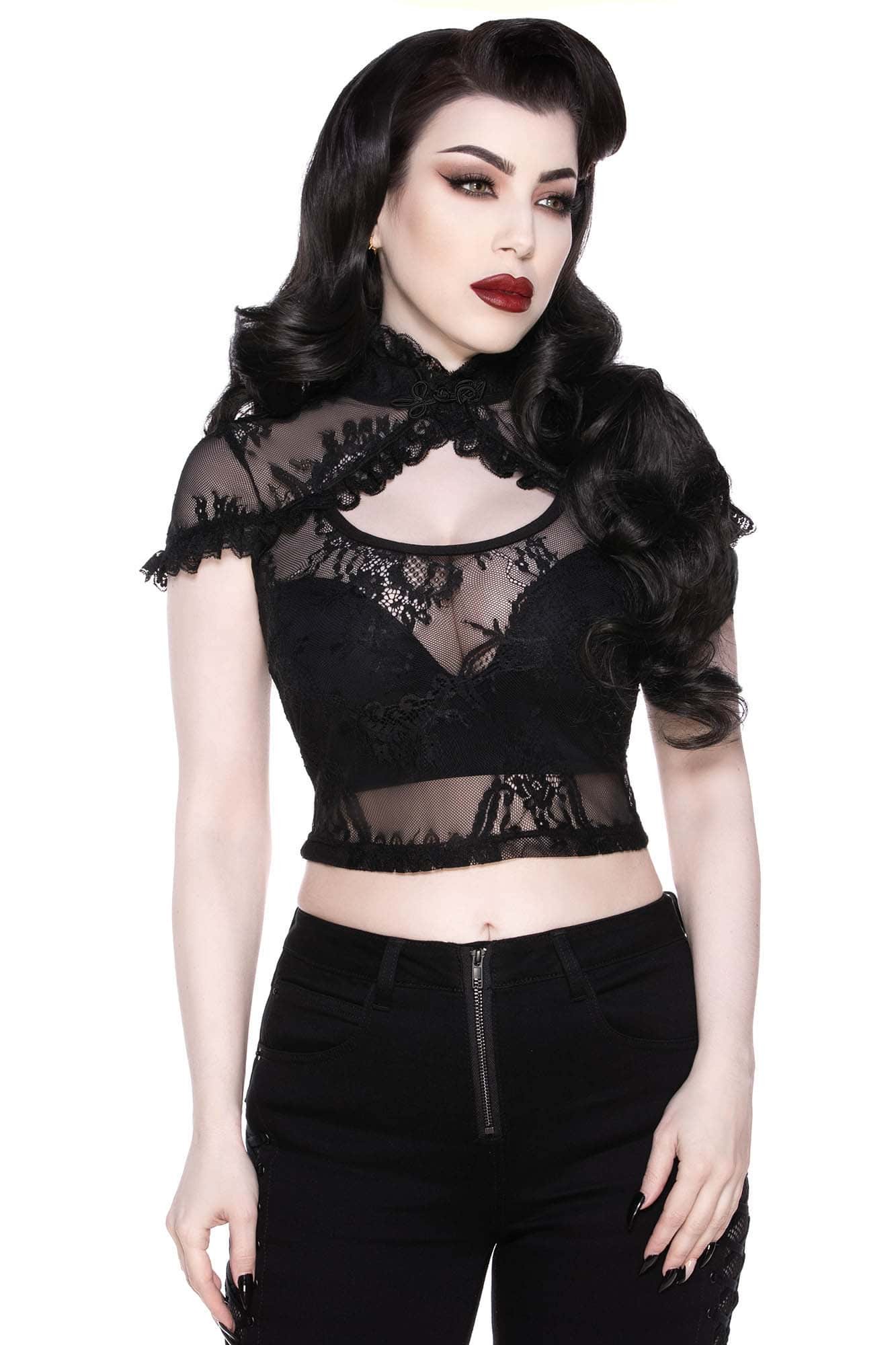 Killstar Crop Top Rena Lace