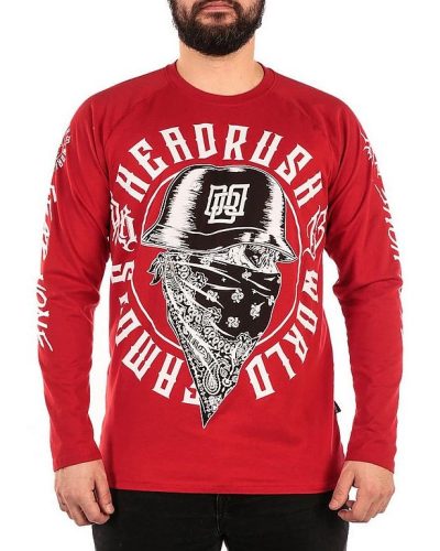 Headrush Longsleeve Black Cloud Red