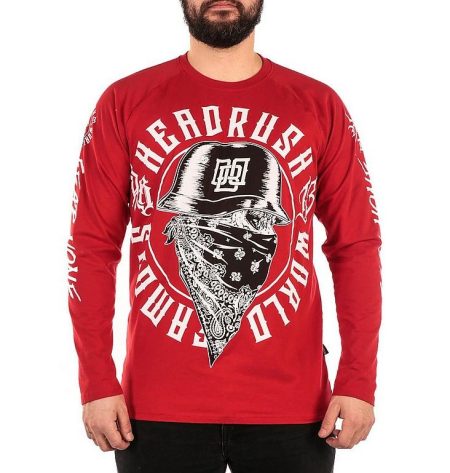 Headrush Longsleeve Black Cloud Red