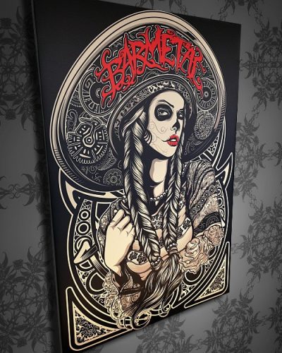 Barmetal Leinwand 90x60 CM Mexican