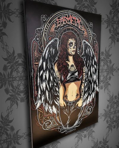 Barmetal Leinwand 90x60 CM Angel