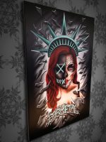Barmetal Leinwand 90x60 CM Barpurge Black
