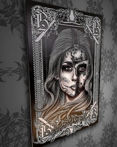 Barmetal Leinwand 90x60 CM 13th Grey Version