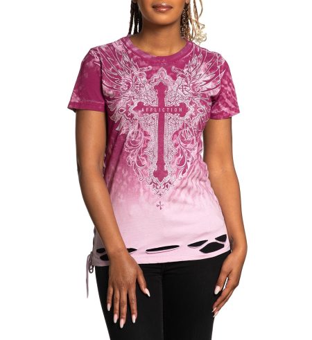 Affliction Shirt Sacred Wish Wings