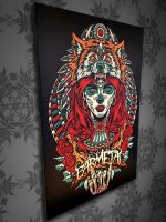 Barmetal Leinwand 90x60 CM Wolf Princes