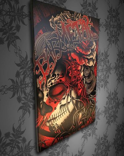 Barmetal Leinwand 90x60 CM Polka Trash