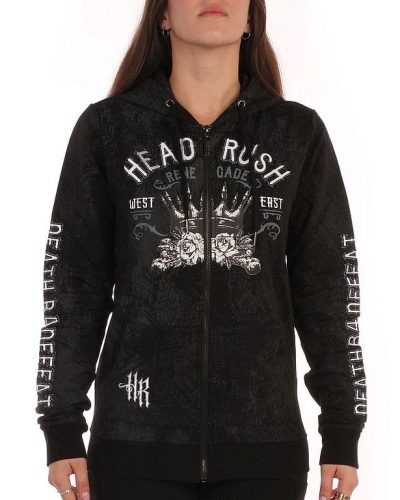 Headrush Zip-Hoody The Violent Heart Black