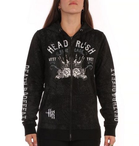 Headrush Zip-Hoody The Violent Heart Black