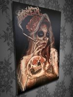 Barmetal Leinwand 90x60 CM Smoking Lady