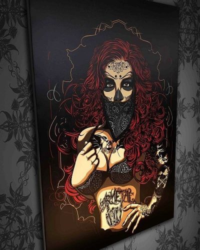 Barmetal Leinwand Bandana
