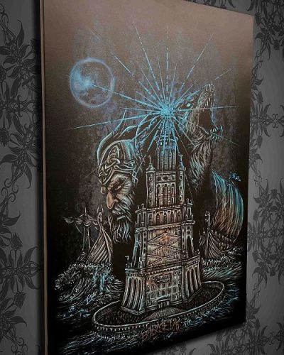 Barmetal Leinwand 90x60 CM Viking