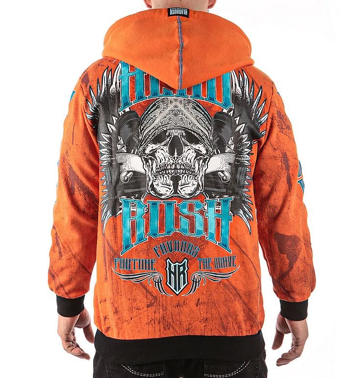 Headrush Zip-Hoody Jacke The Scavenger Orange