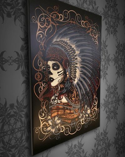 Barmetal Leinwand 90x60 CM Native