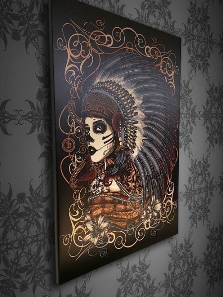 Barmetal Leinwand 90x60 CM Native