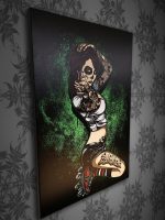 Barmetal Leinwand 90x60 CM Underground Skater