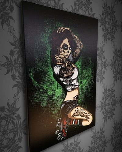 Barmetal Leinwand 90x60 CM Underground Skater