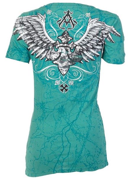 Archaic Shirt Queen Skull Teal