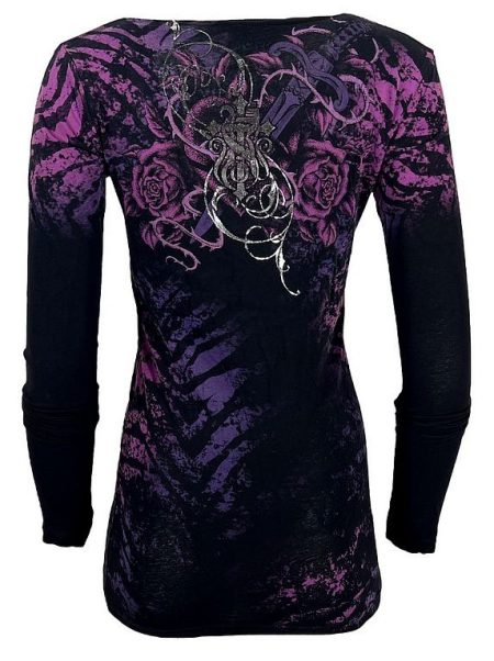 Rebel Saints by Affliction Longsleeve Script