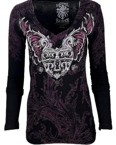 Rebel Saints by Affliction Longsleeve Angel Heart