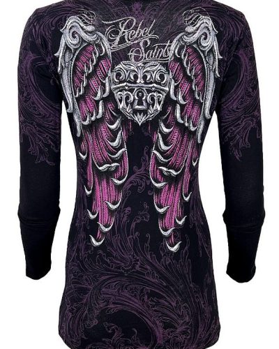 Rebel Saints by Affliction Longsleeve Angel Heart