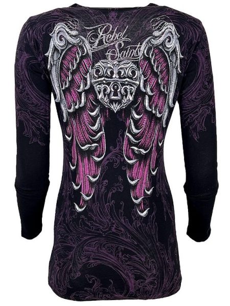 Rebel Saints by Affliction Longsleeve Angel Heart