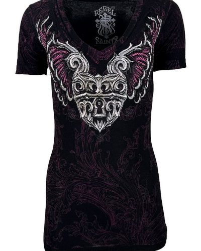 Rebel Saints by Affliction Shirt Angel Heart