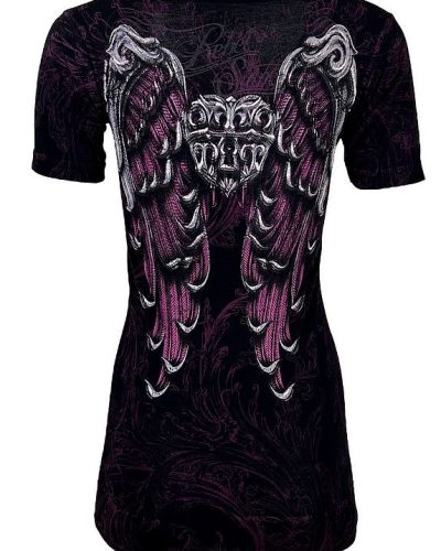 Rebel Saints by Affliction Shirt Angel Heart
