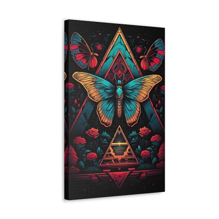 Barmetal Leinwand 90 CM x 60 CM Black Magic Cat