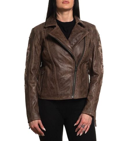 Affliction Echtleder Jacke Willow limitiert