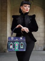Vendual London Handtasche Cat Dracula's Haunted House